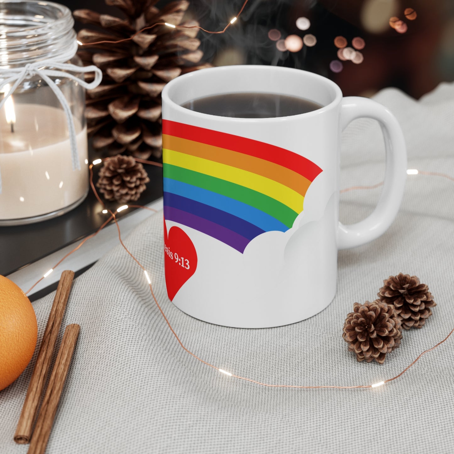 God's Promise Rainbow 11 oz. Mug