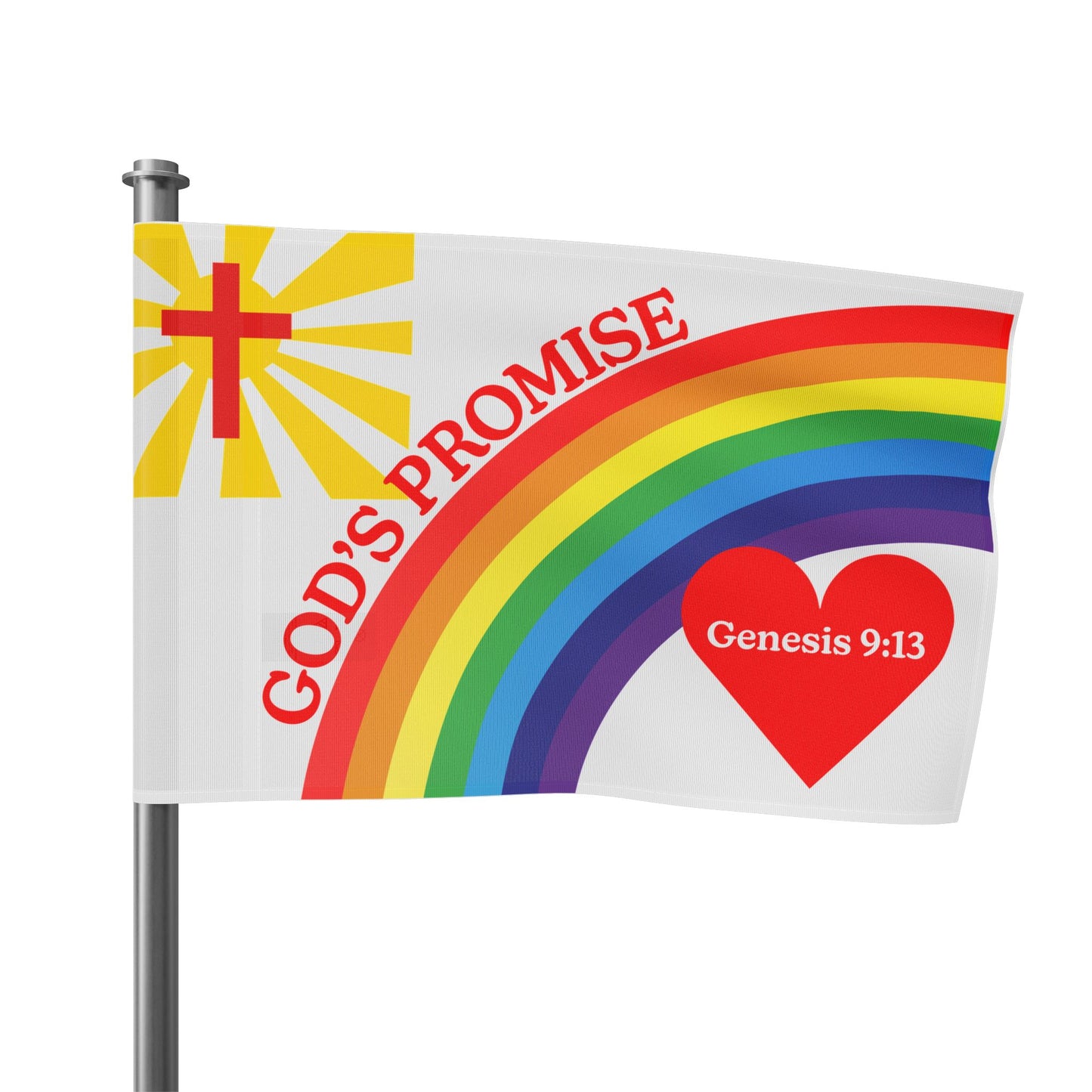 God's Promise Rainbow Flag
