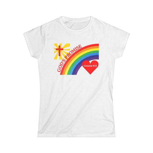 God's Promise Rainbow Women's Softstyle Tee