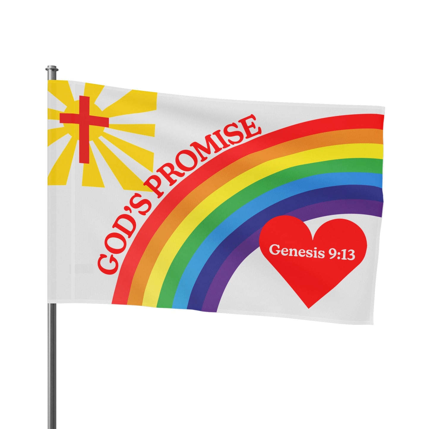 God's Promise Rainbow Flag