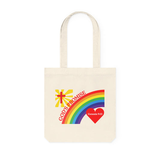 God's Promise Rainbow Tote Bag